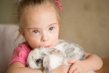 rabbits and human babies